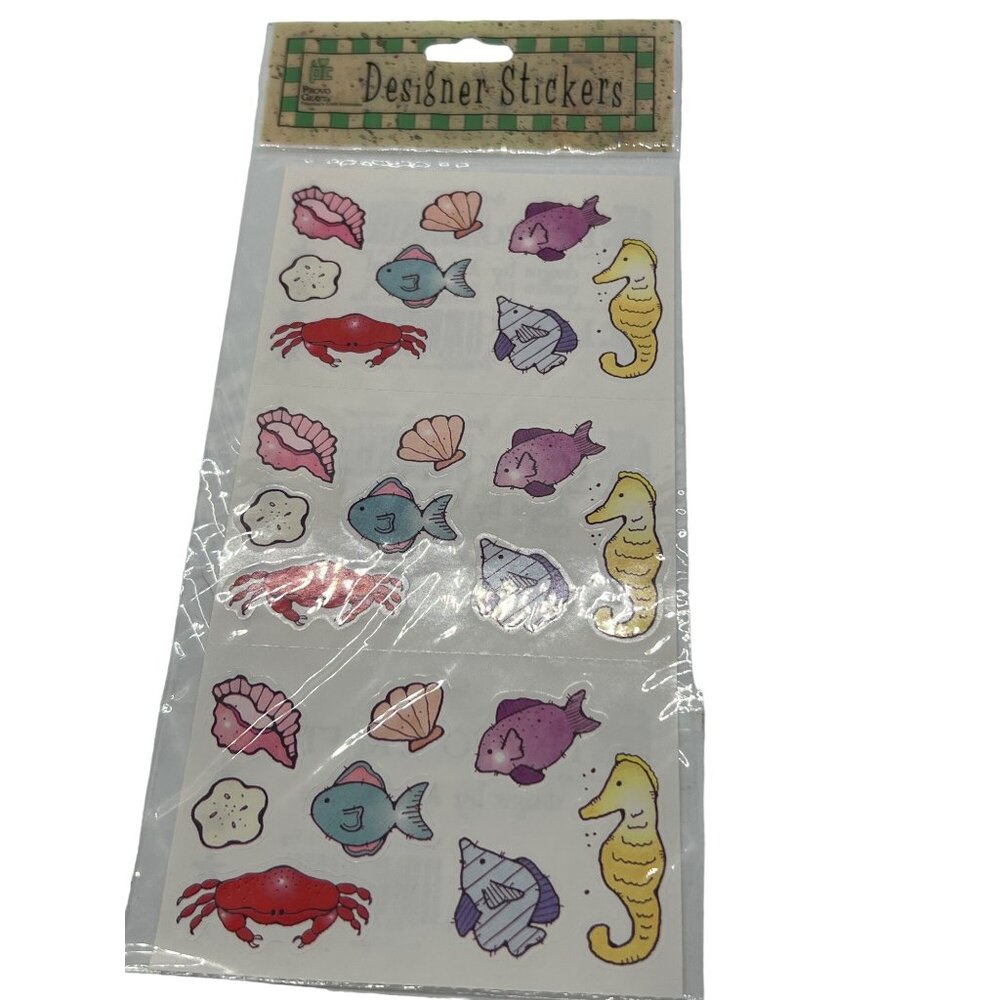 Vintage Provo Craft Designer Stickers From the Sea Nautical Archival Acid-Free